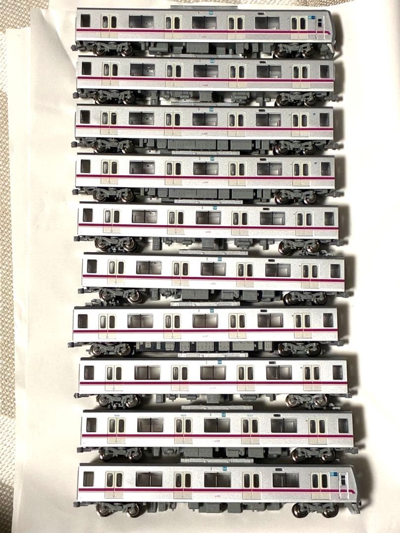 東京メトロ半蔵門線08系10両　マイクロエース ライト点灯動力動作確認済