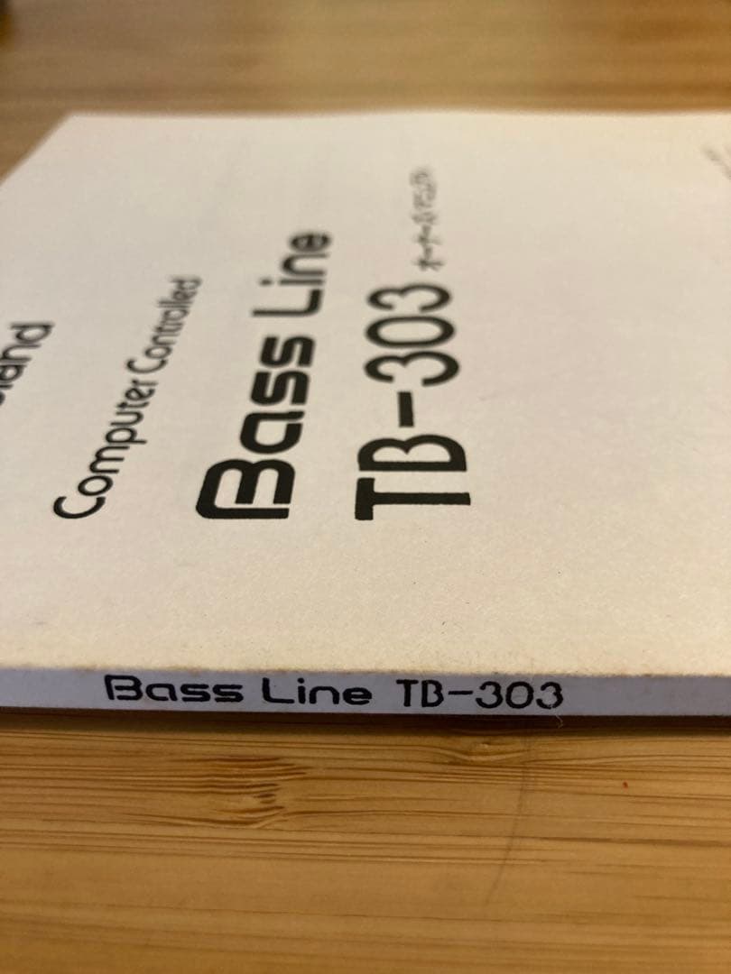 Roland TB-303 82’ 取扱説明書 取説 ローランド