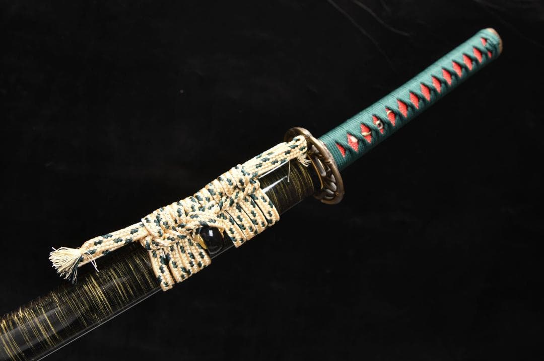 竹の葉青打刀 日本刀 模造刀 居合刀 武士道 武蔵 鑑賞用 手鍛造打