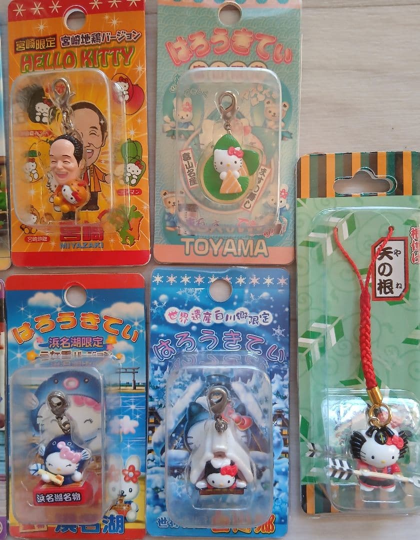 ハローキティ ご当地 限定 根付 チャーム ストラップ 16種 まとめセット