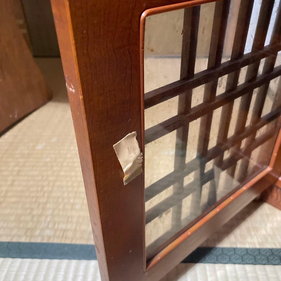 カリモク家具 茶箪笥 収納棚 飾り棚 ケヤキ