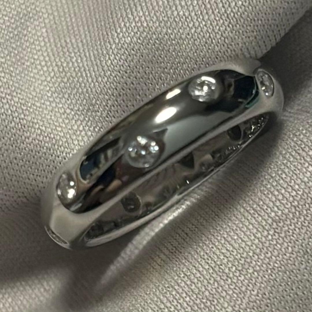 TIFFANY&Co. ティファニー　ドッツ ダイヤリング　Pt950 7号