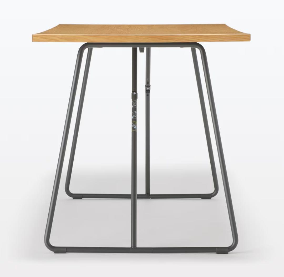 【美品】無印良品◎木製折りたたみテーブル オーク材突板　幅１６０ｃｍ