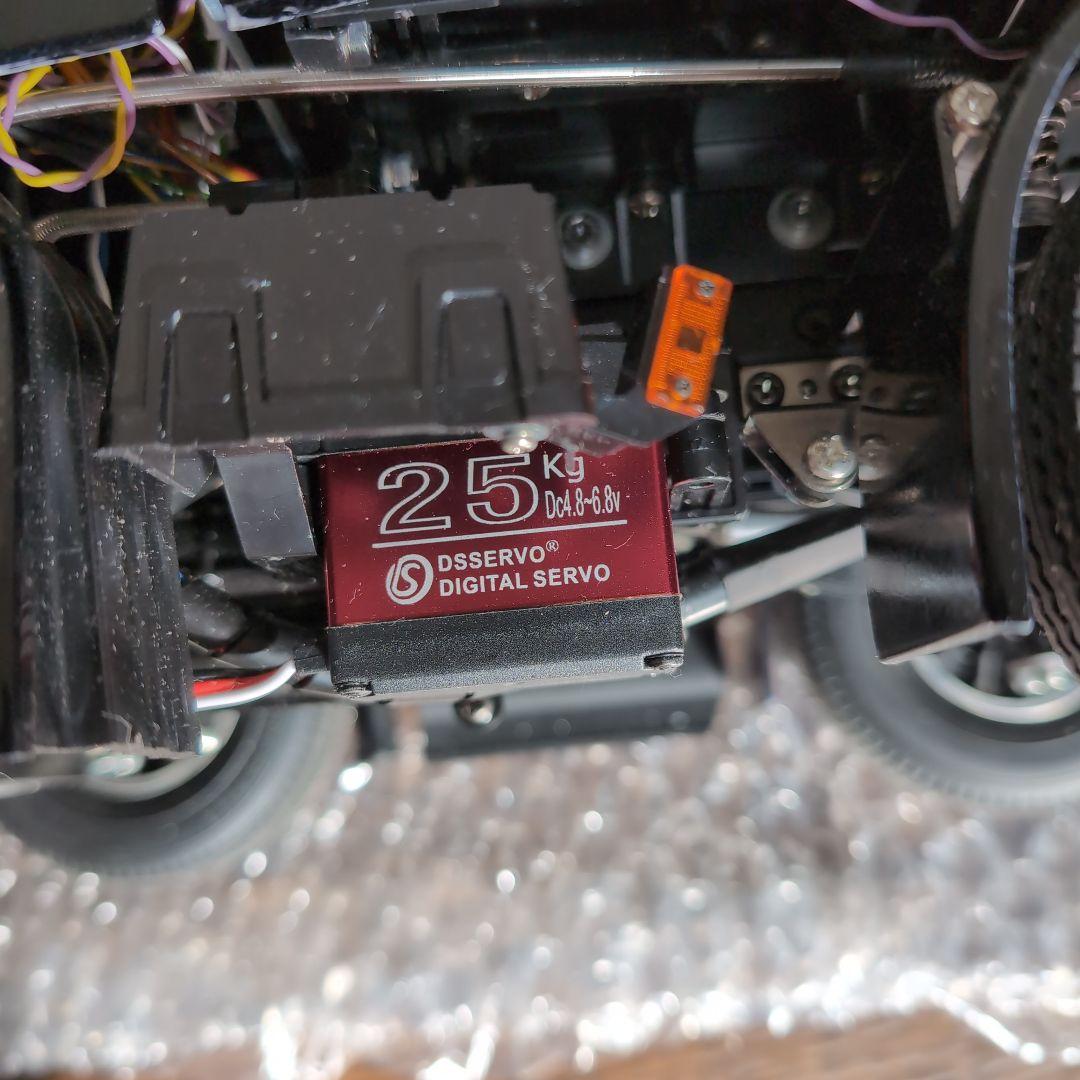 タミヤスカニア ダブルス大型トレーラー LEDキャブサスとリーフサス付き。