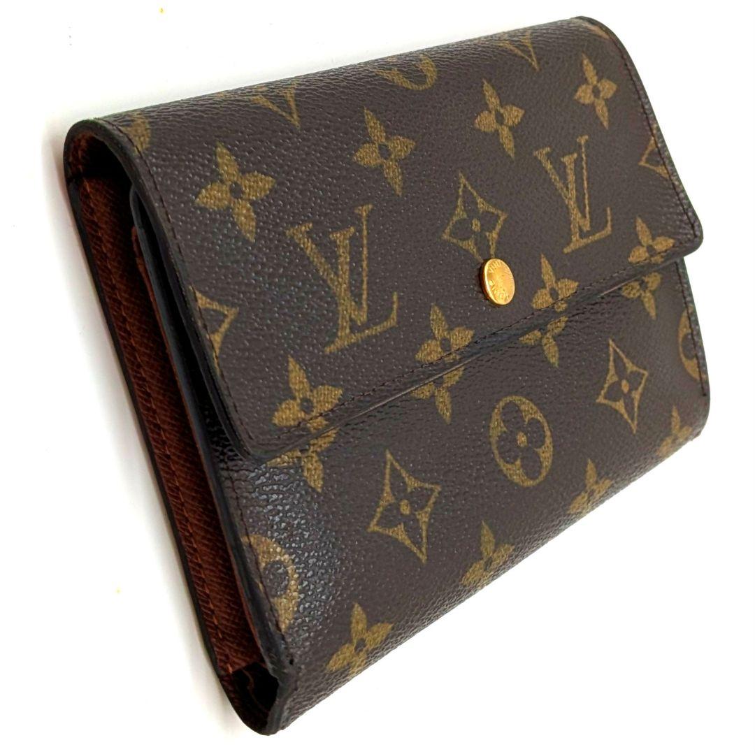 ルイヴィトン モノグラム エテュイ パピエ 三つ折り財布 B43