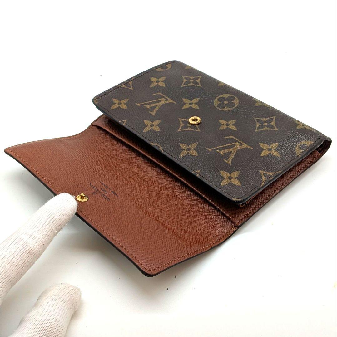 ルイヴィトン モノグラム エテュイ パピエ 三つ折り財布 B43