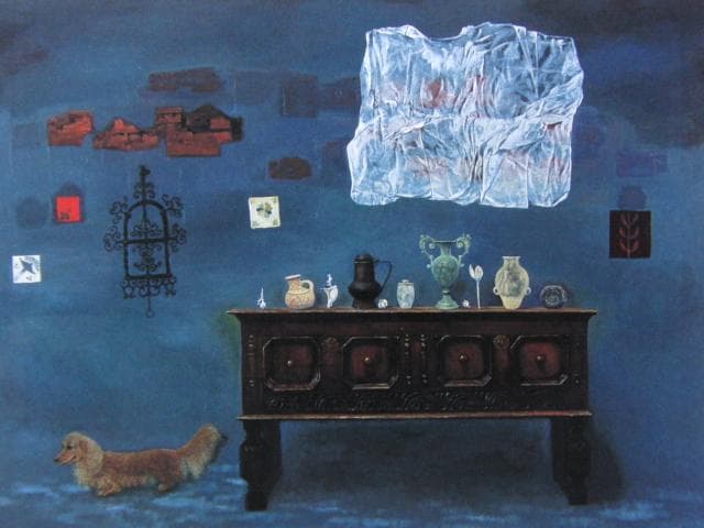 芝田耕、【画室静物】、希少な画集画、新品高級額・額装付