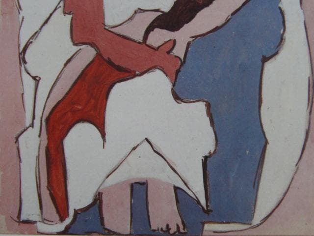 PABLO PICASSO、パブロ・ピカソ、【FEMME ASSISE】