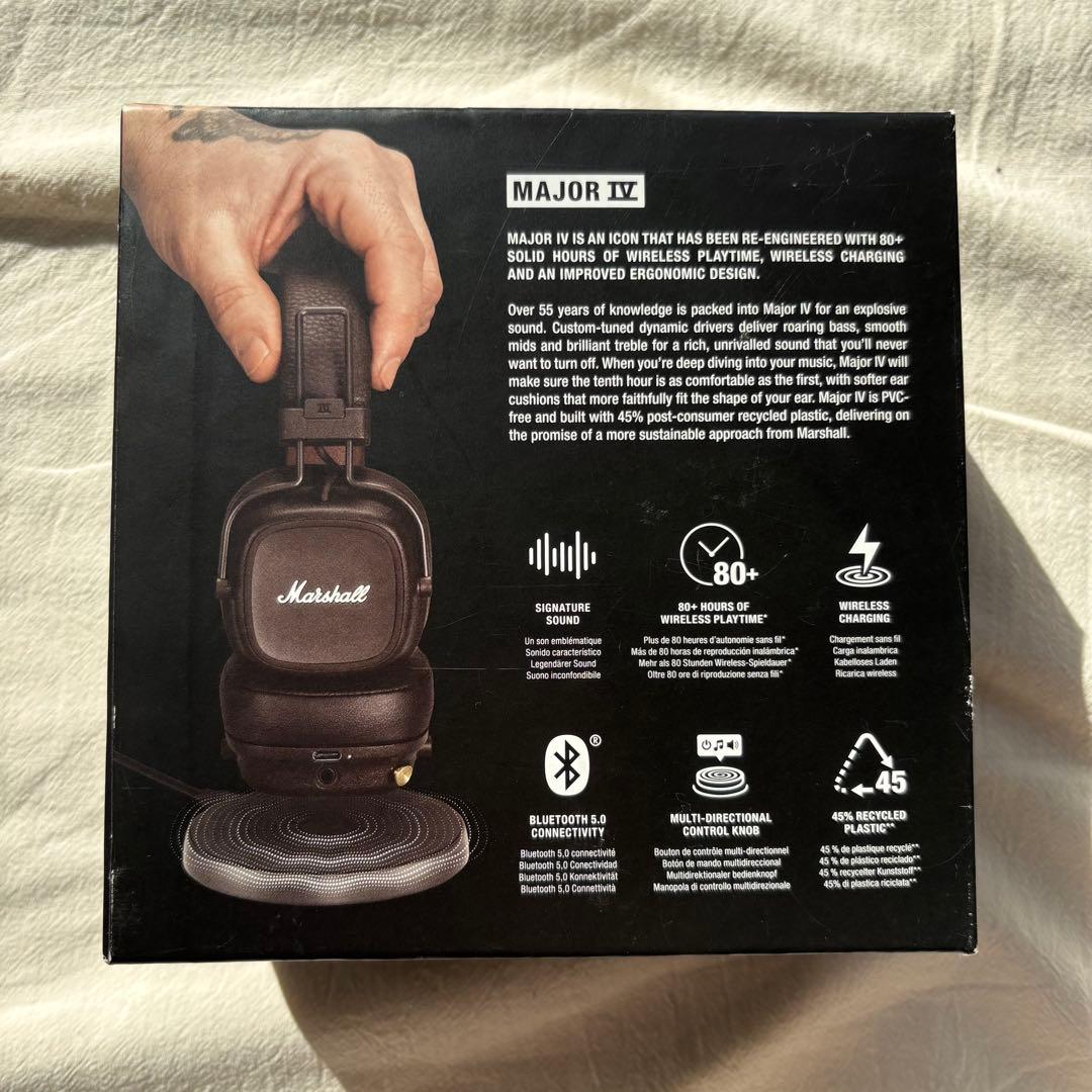 【公式購入】Marshall Major IV ワイヤレスヘッドホン