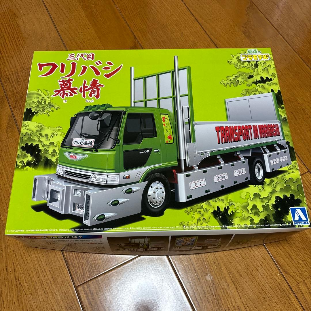 デコトラアオシマ　1/32 バリューデコトラ　三代目ワリバシ慕情　未組立