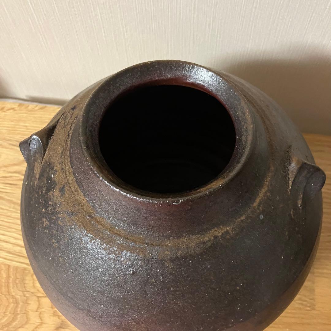 備前焼　壺　花瓶　藤原雄 造