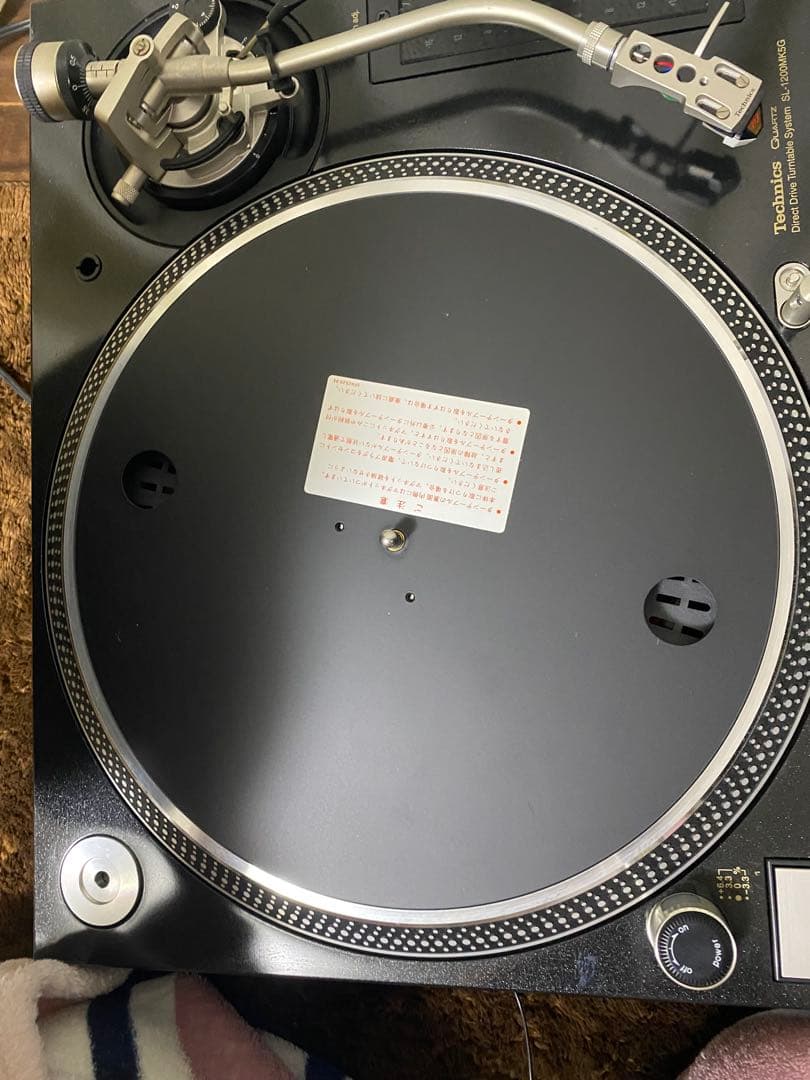 Technics SL-1200 mk5Gターンテーブル 黒 カバー付き