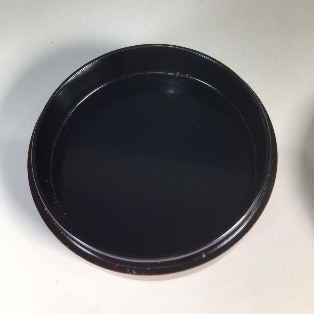 Ｍ８７０　香合　『西村松雲作』『溜塗』『虫蒔絵』『丸香合』　共箱　茶道具