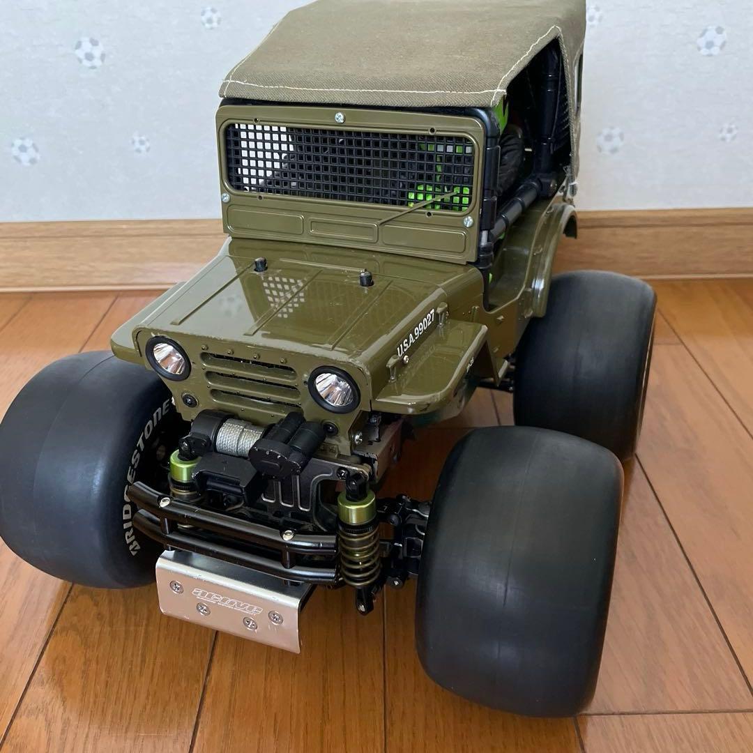 タミヤ ワイルドウイリー2 WR02 幌 スリックタイヤ　ラウンドタイヤ