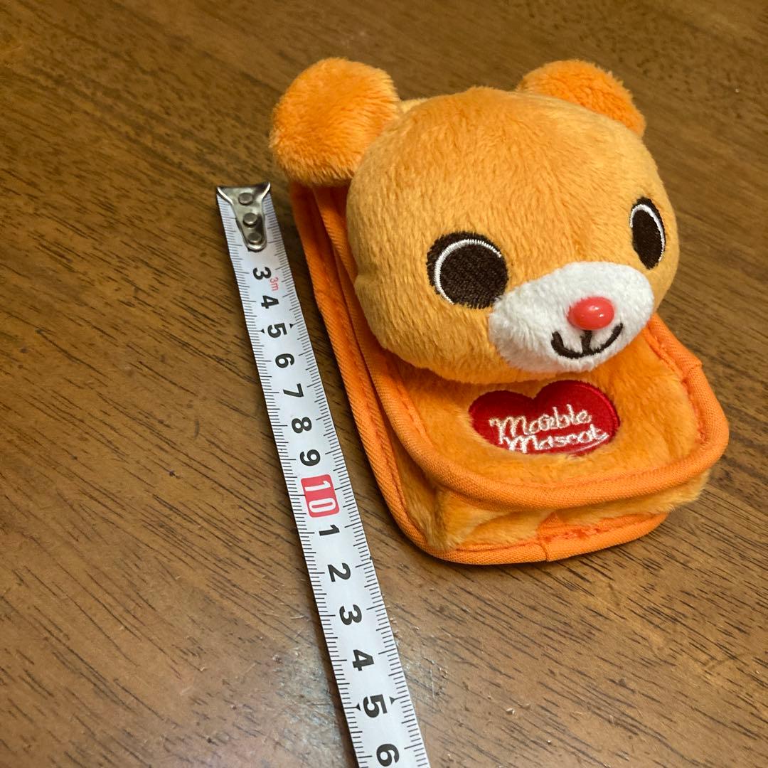 marble mascot ぬいぐるみポーチ　マーブルマスコット　オレンジ　クマ