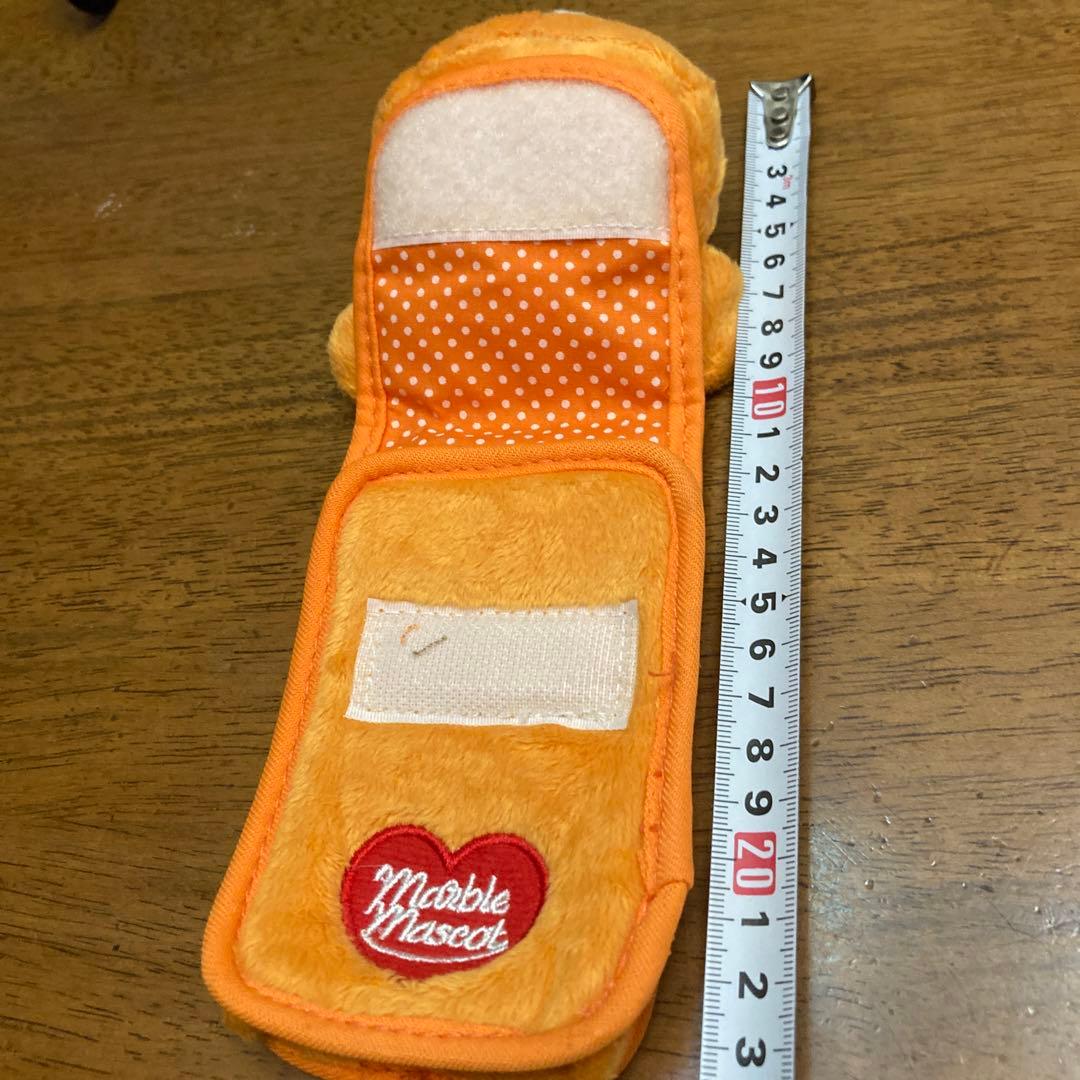 marble mascot ぬいぐるみポーチ　マーブルマスコット　オレンジ　クマ