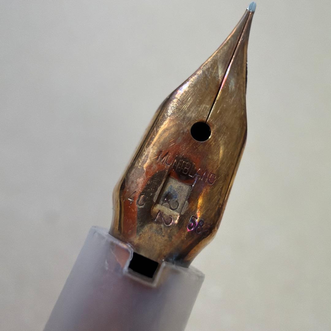 新品 廃盤 MONTBLANC モンブラン No.22 万年筆 14c EF