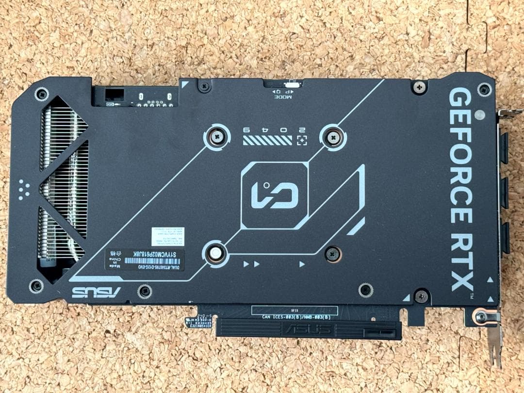 【中古】ASUS Dual RTX 4070 super OC 12GB