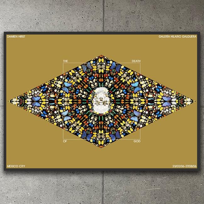 額装済/The Death of God（ダミアン ハースト）/アートポスター