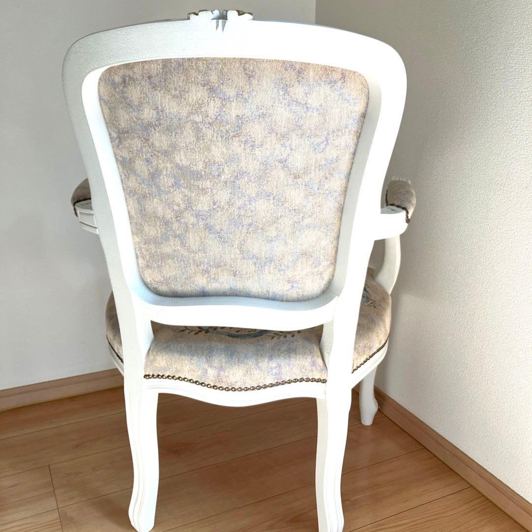 【美品】イタリア製　アンティーク　チェア　エンジェル　鋲打ち