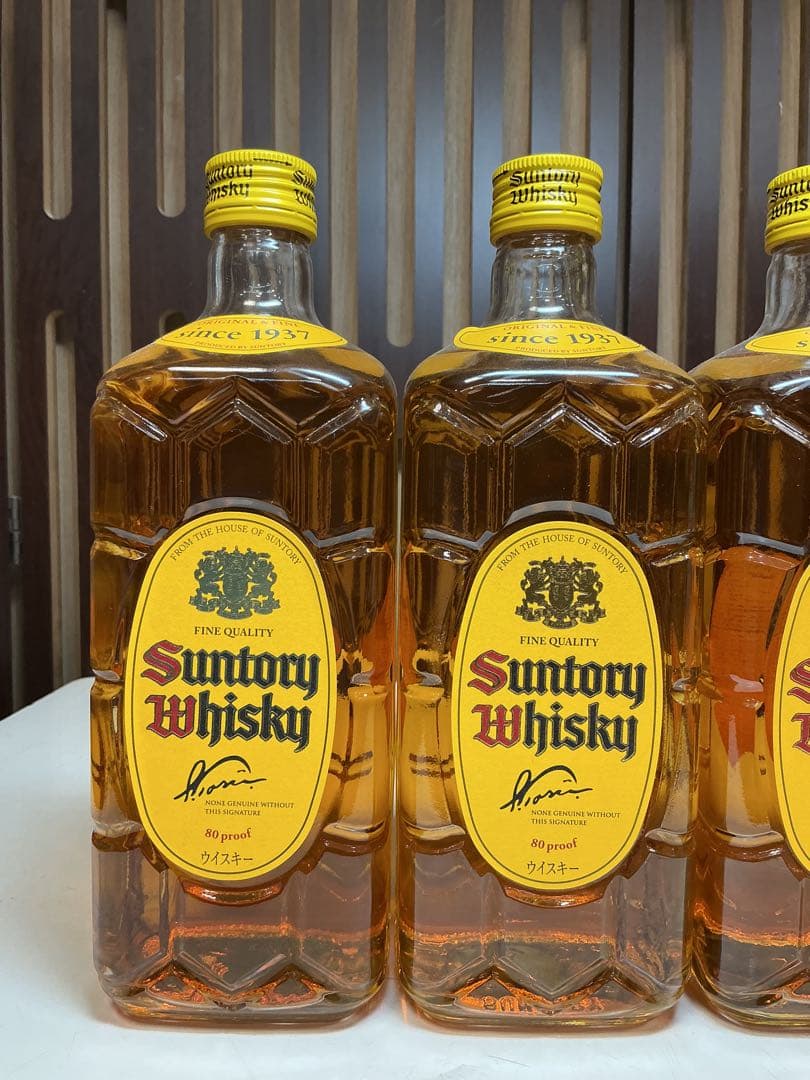 596［未開栓］サントリーウイスキー 角ビン 700ml 4本セット
