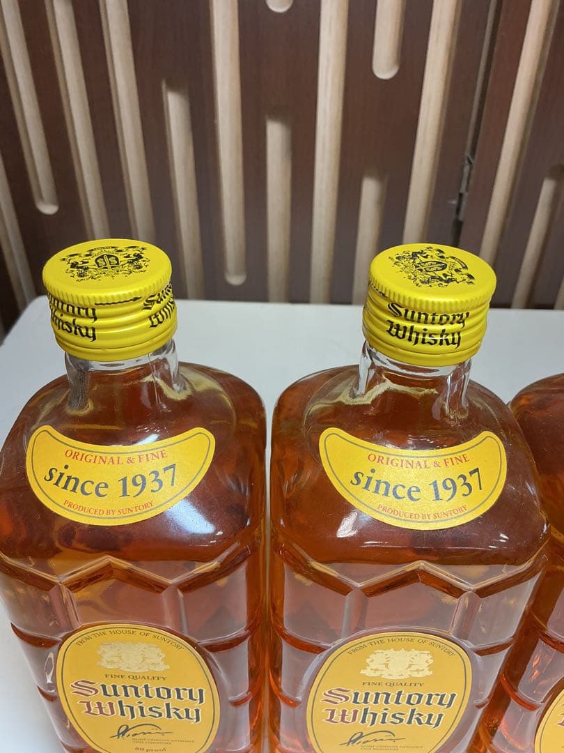 596［未開栓］サントリーウイスキー 角ビン 700ml 4本セット