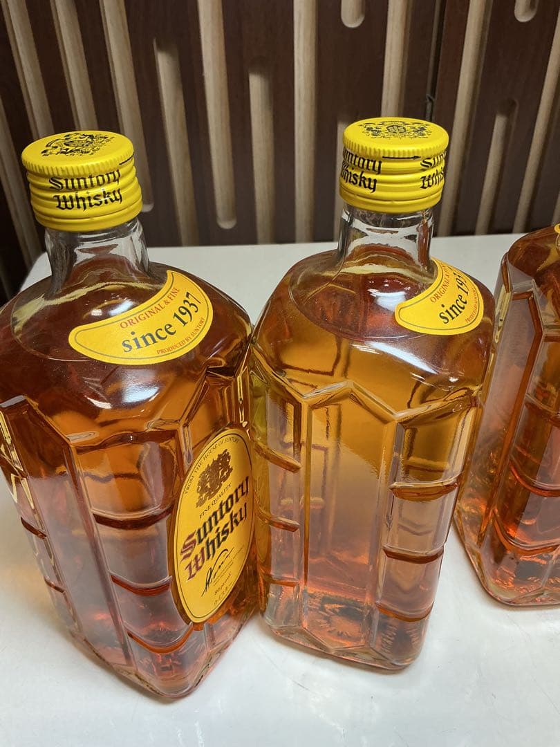 596［未開栓］サントリーウイスキー 角ビン 700ml 4本セット