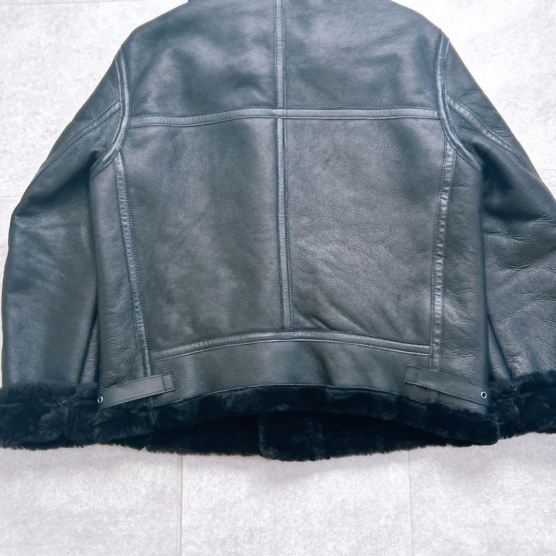 【美品✨】B-3 Flight Jacket シャーリング ムートン　黒 L