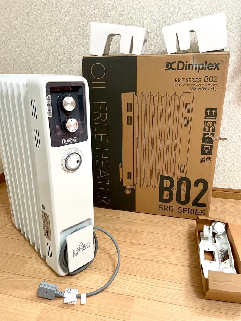 Dimplex B02 オイルフリー ヒーター ホワイト
