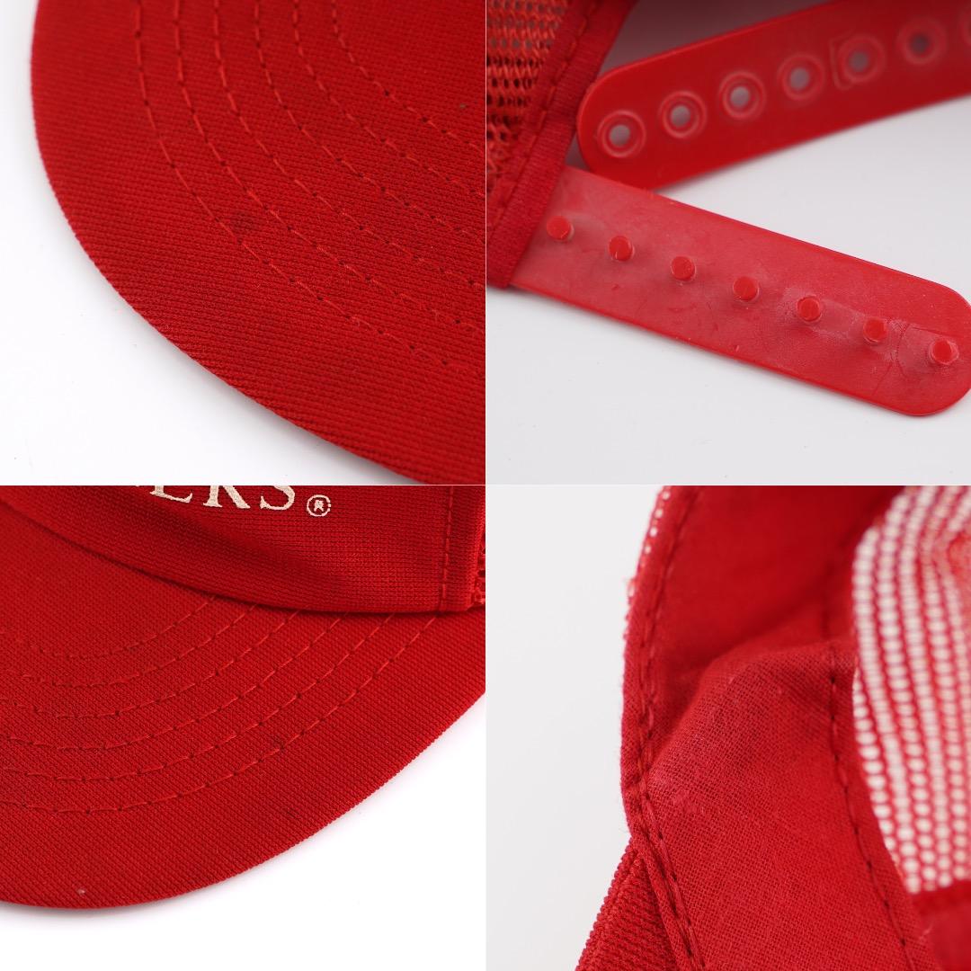 バドワイザー 帽子 キャップ メッシュ 90s USA製 企業 赤 18406