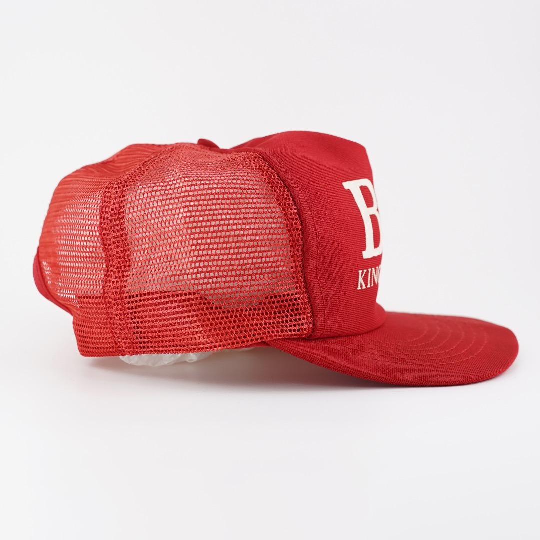 バドワイザー 帽子 キャップ メッシュ 90s USA製 企業 赤 18406