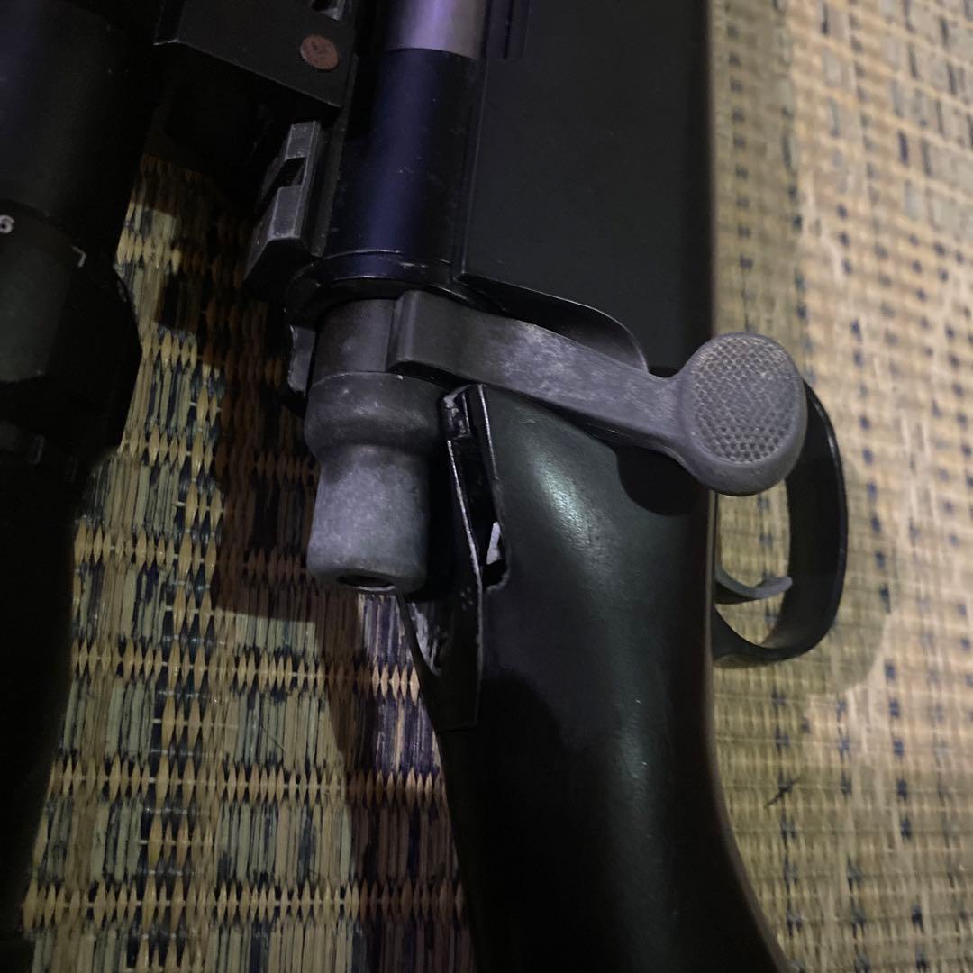 ジャンク品　スナイパーライフル ブラック スコープ付き