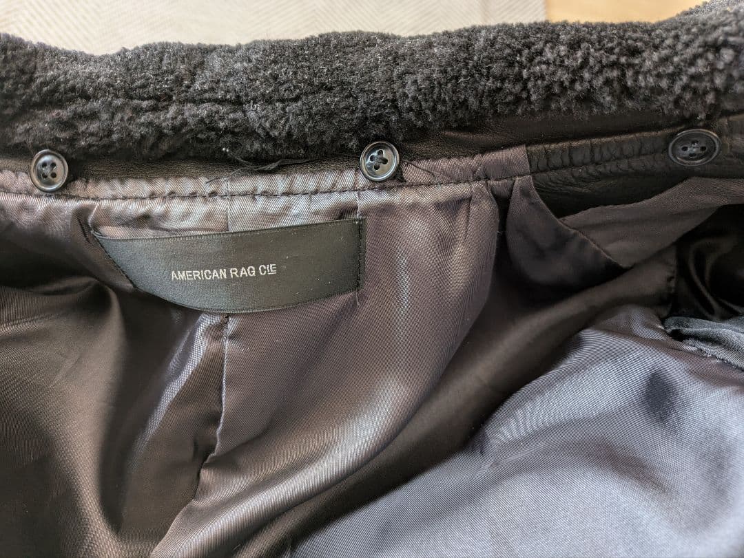 AMERICAN RAG CIE 2WAYG1レザージャケット 2 黒