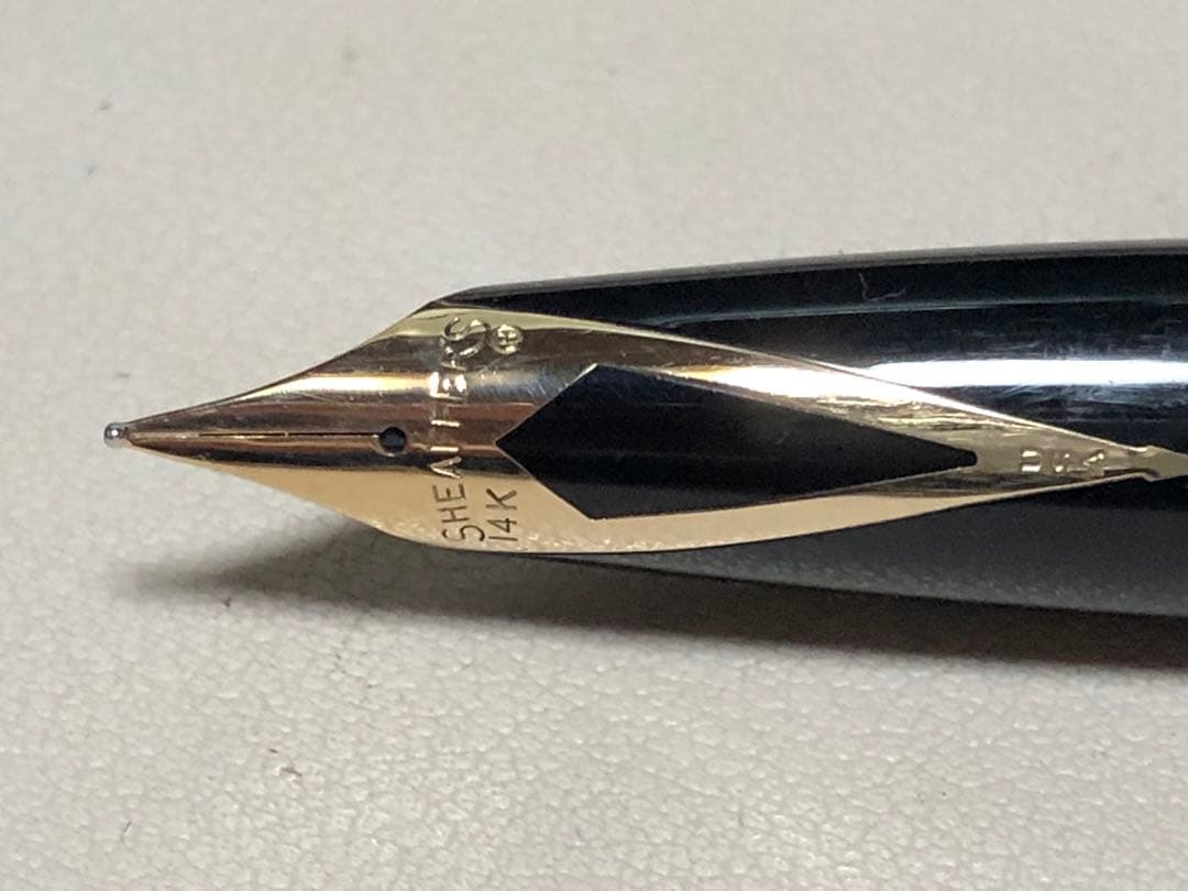 SHEAFFER シェーファー 万年筆 スノーケル ブラック×シルバー