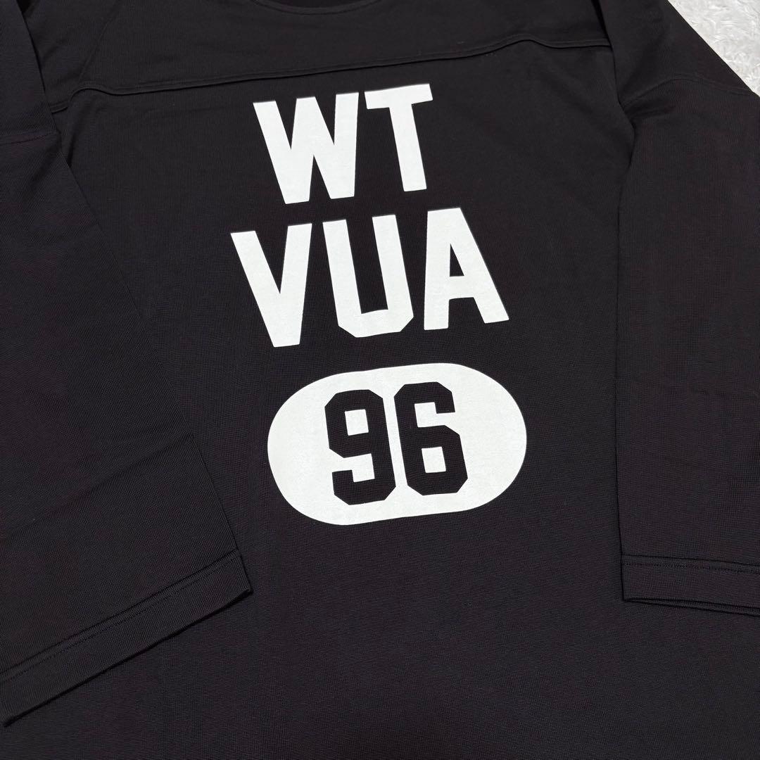 ダブルタップス WTAPS フットボール Tシャツ ロンT 長袖　黒 ブラック