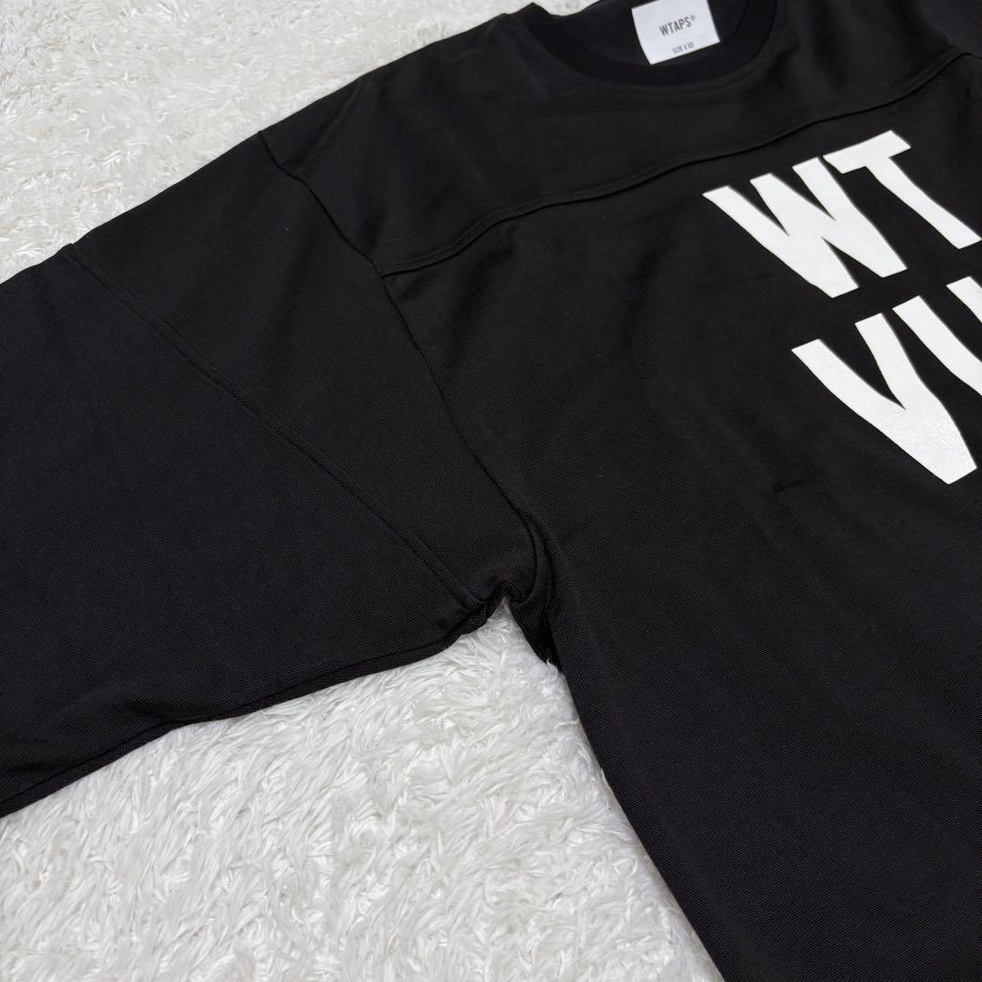 ダブルタップス WTAPS フットボール Tシャツ ロンT 長袖　黒 ブラック