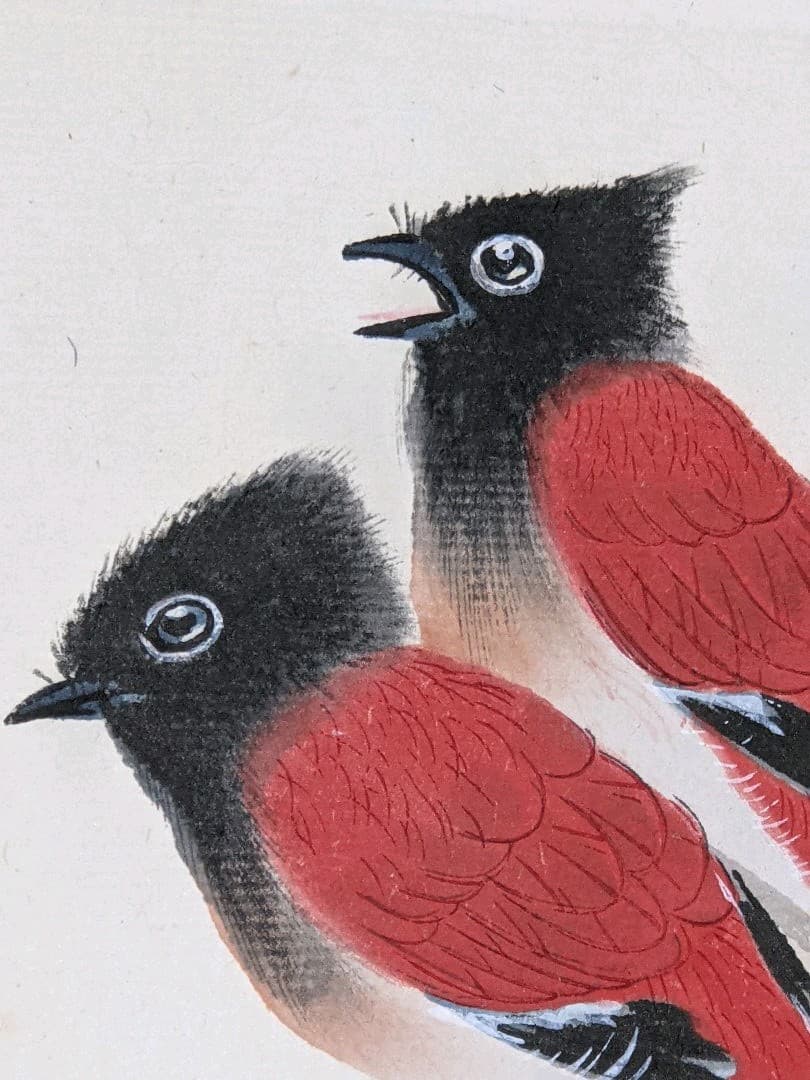 ♦中国 梅花尾長鳥 書画骨董 水墨画 絵画 骨董品 コレクション アンティーク