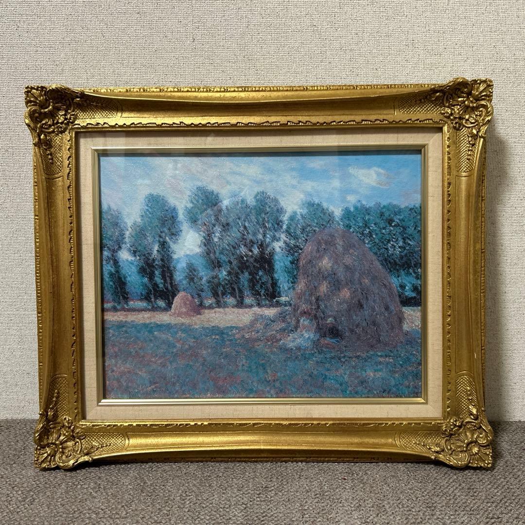 大原美術館　クロードモネ　積みわら　複製画