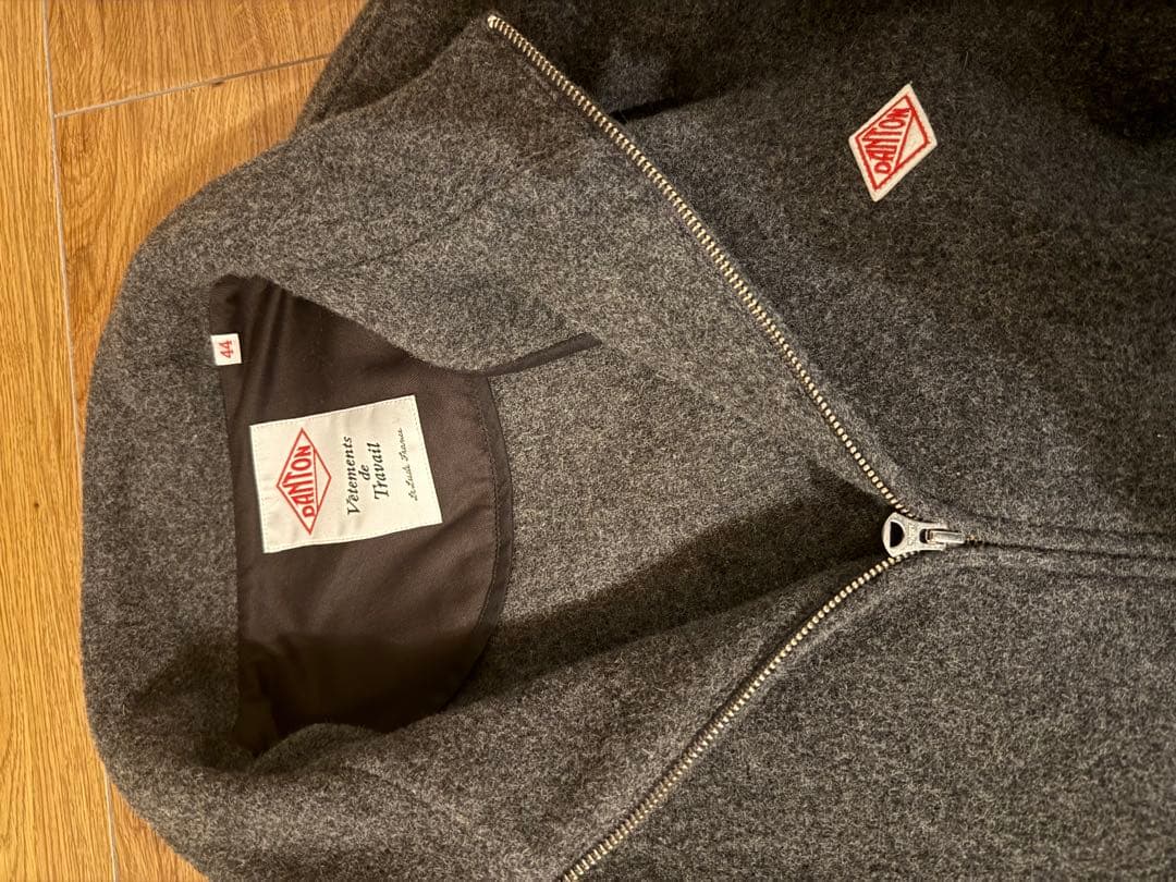 DANTON ジップアップジャケット グレー