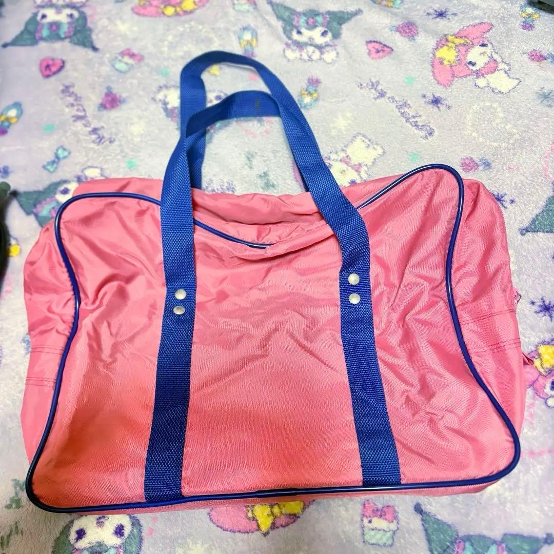 WORLD PEGASUS ピンク 旧ワッペ スクールバッグ スクバ