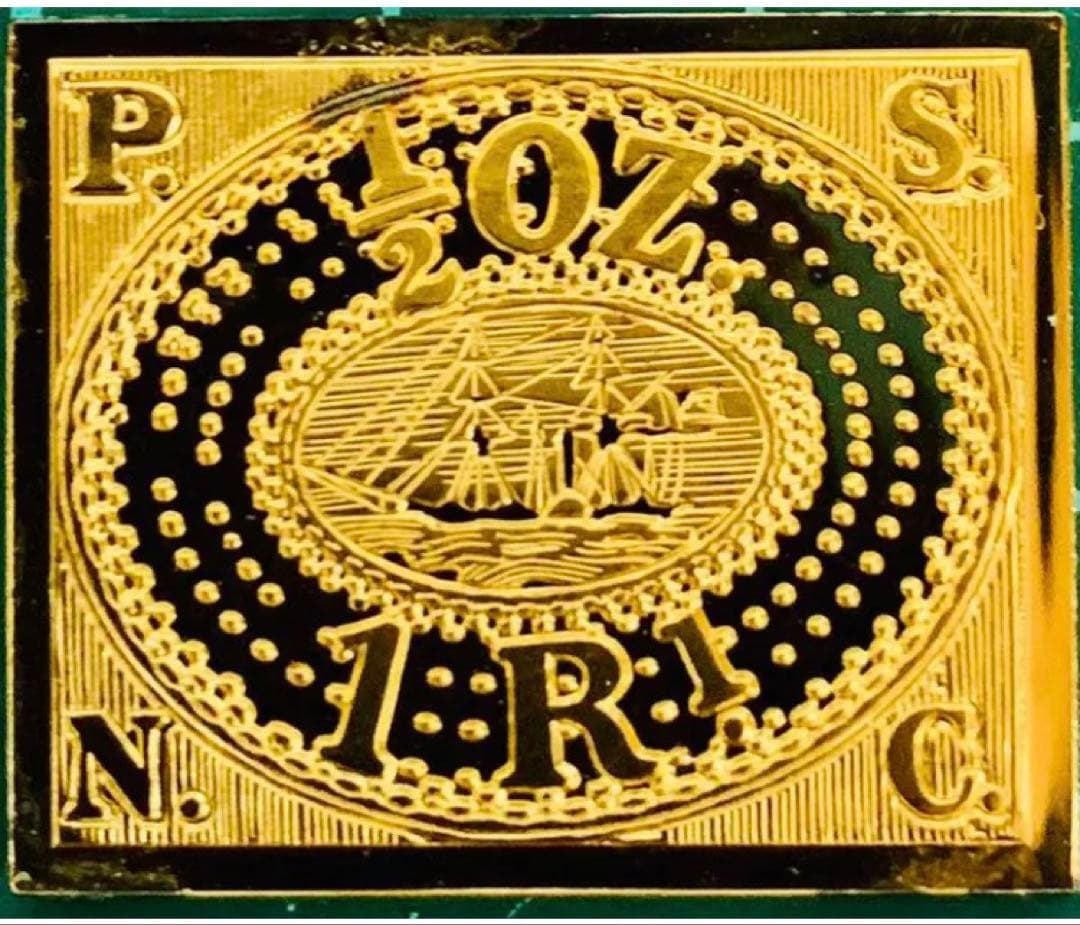 フランクリンミント 切手レプリカ 世界の国々の最初の切手 ペルー 説明書付き1枚