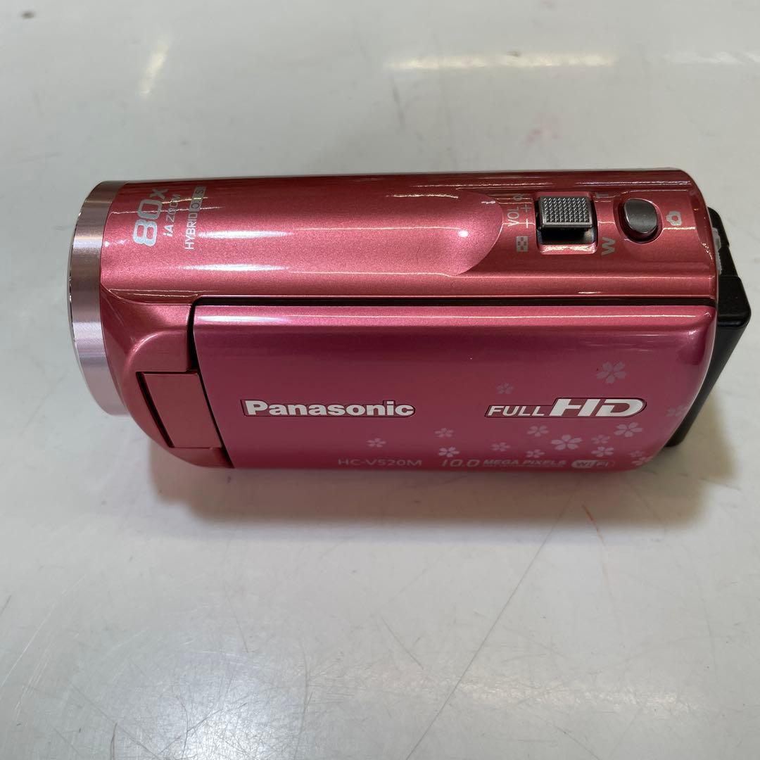 Panasonic デジタルハイビジョンビデオカメラー ピンク　HC-V520M