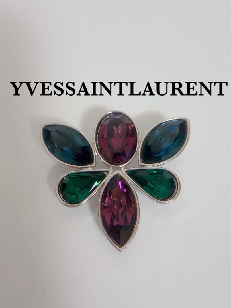 イヴサンローランYVESSAINTLAURENT ピンブローチ　ヴィンテージ