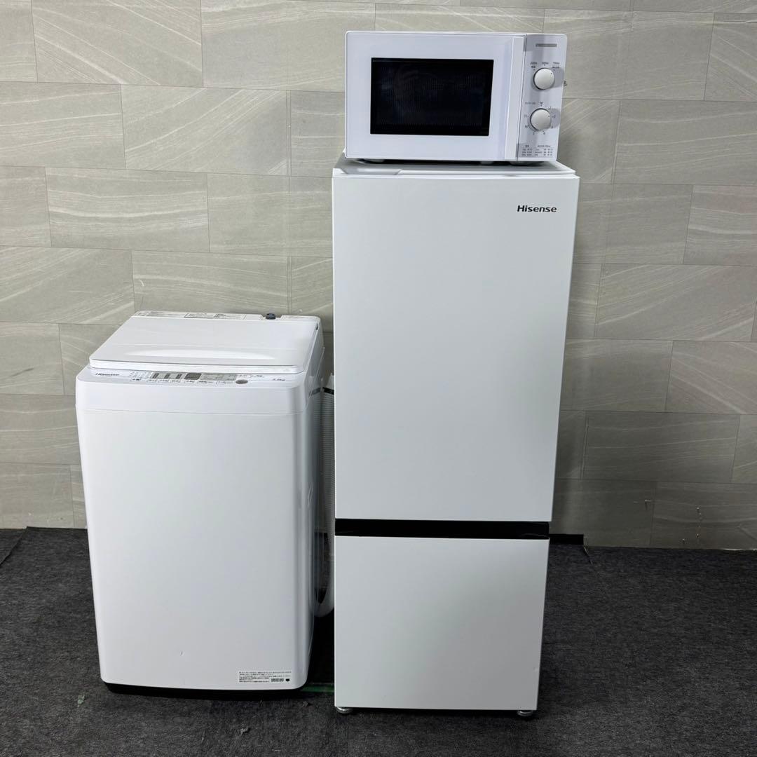 生活家電3点セット 冷蔵庫 洗濯機 電子 レンジ 単身用 格安 d5195