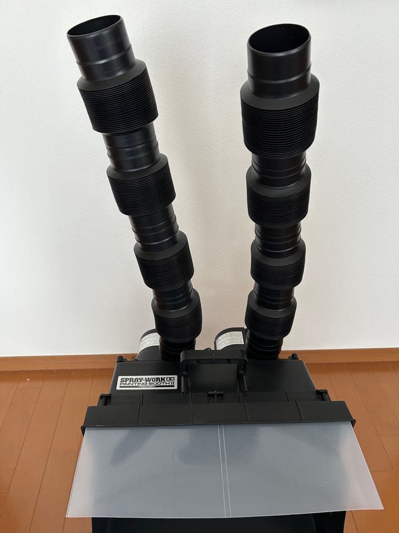 タミヤ　ペインティングブースⅡ ツインファン　塗装ブース　延長ダクト2本付き
