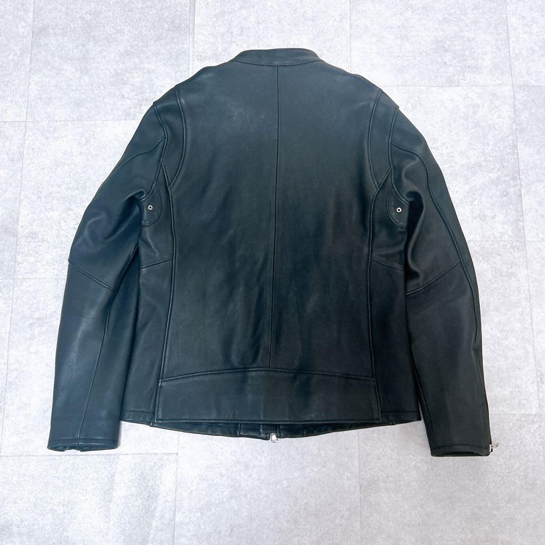 美品✨ 希少XL✨ユナイテッドアローズ シングルライダース ブラック 黒 羊革