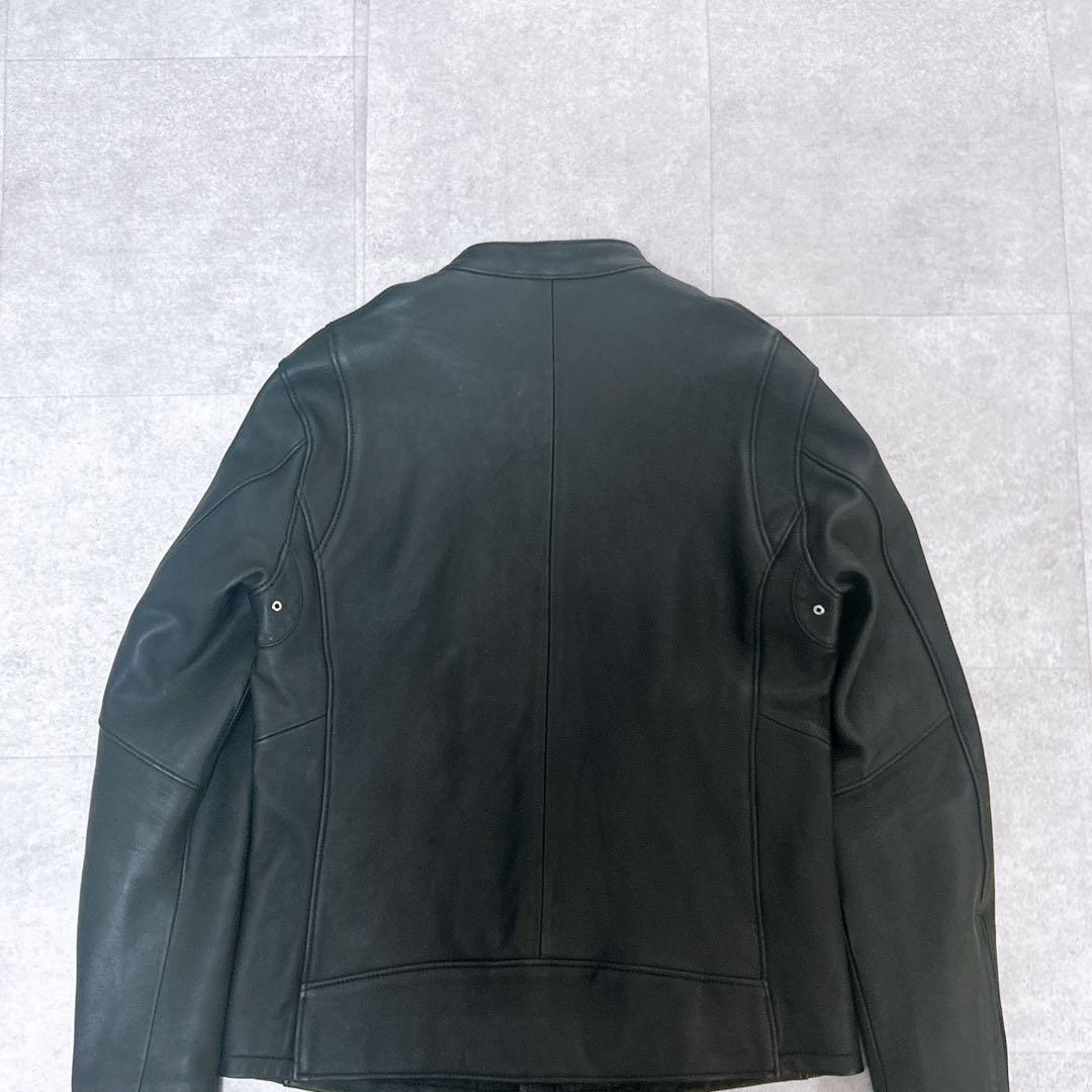美品✨ 希少XL✨ユナイテッドアローズ シングルライダース ブラック 黒 羊革