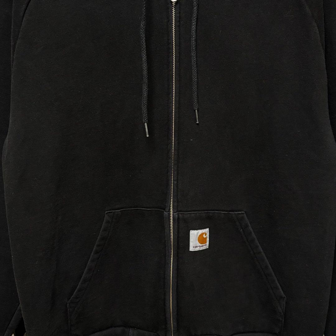 Carhartt WIP ジップパーカー フーデッドスクエアラベルジャケット L