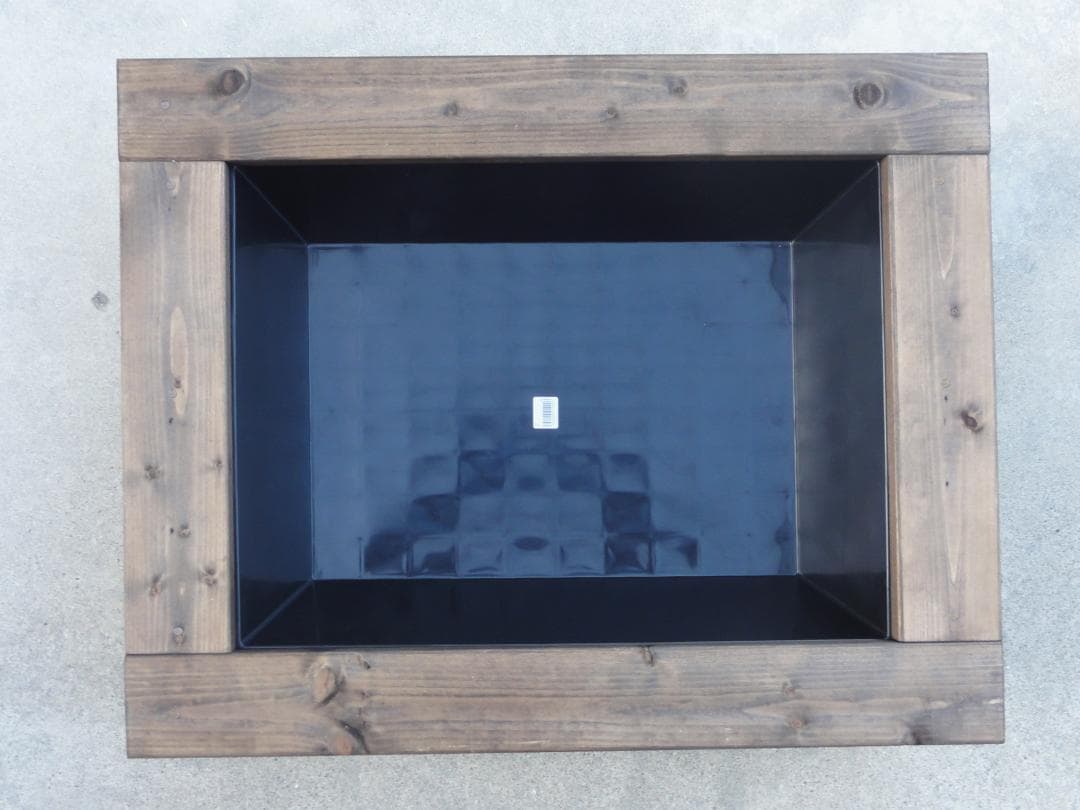 ビオトープ 40L トロ舟＆木枠セット　メダカ・金魚飼育用