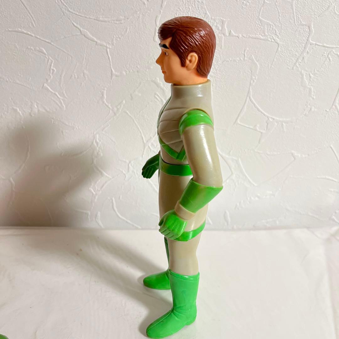 ⚠️貴重・激レア　トリプルファイター　グリーンファイター　面取れ　ソフビ　レトロ